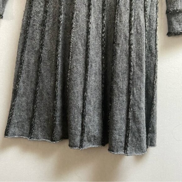 Joseph Ribkoff alpaca wool cowl neck textured sweater midi cardigan dresss Sz 12 - Picture 7 of 13